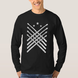 Camiseta Tambores Batera Palitos de Tambor