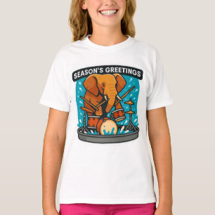Camiseta Tambores de elefante com água salgada
