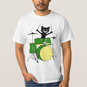Camiseta Tambores De Gato, Tambores De Gato Engraçados