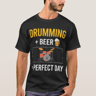 Camiseta Tambores De Tambor De Drummer Para O Dia Da Cervej