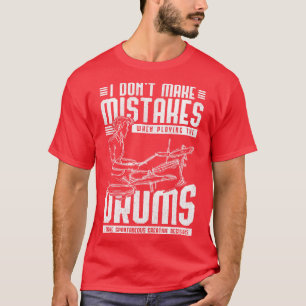 Camiseta Tambores Engraçados Dando Drummer Percussão