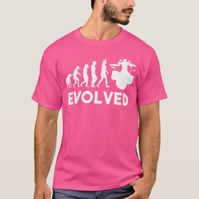 Camiseta Tambores Evolution Drummer Bandas Drummers Drum (Frente)