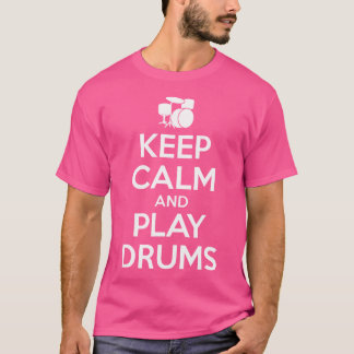 Camiseta Tambores - Fique Calmo Eu Sou O Drummer