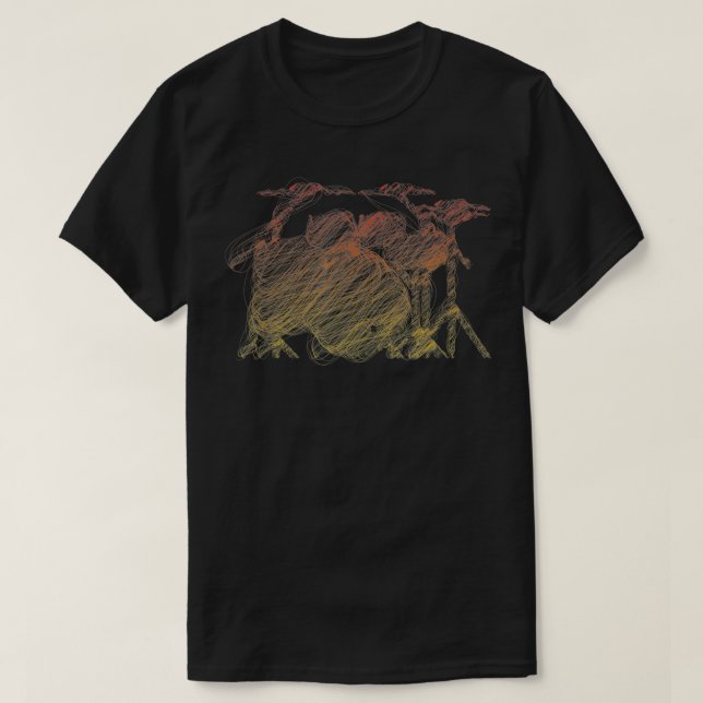 Camiseta Tambores para Percussionista (Frente do Design)