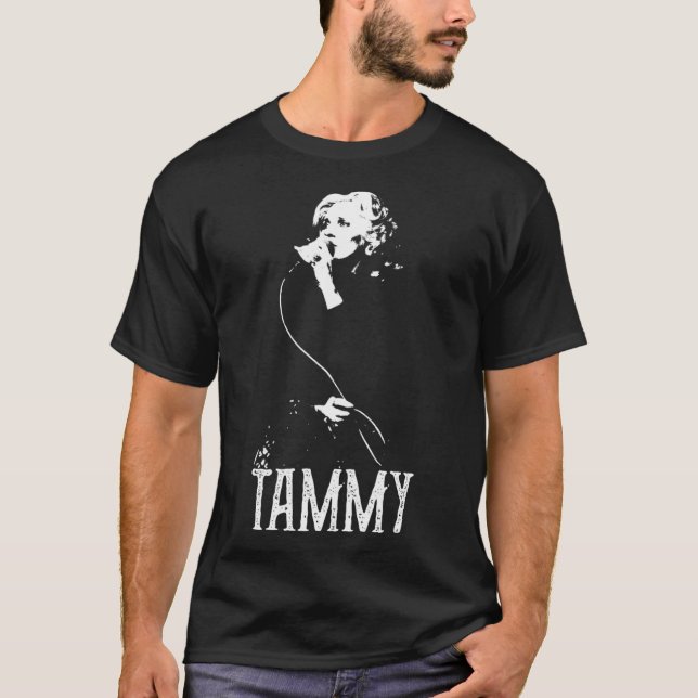 Camiseta Tammy - Estêncil Branco (Frente)