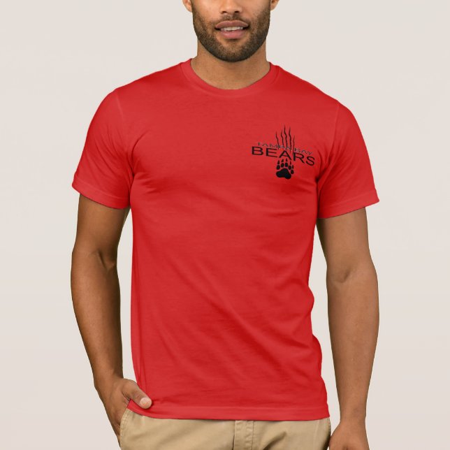 Camiseta Tampa Bay Bears Musculoso T RED (Frente)