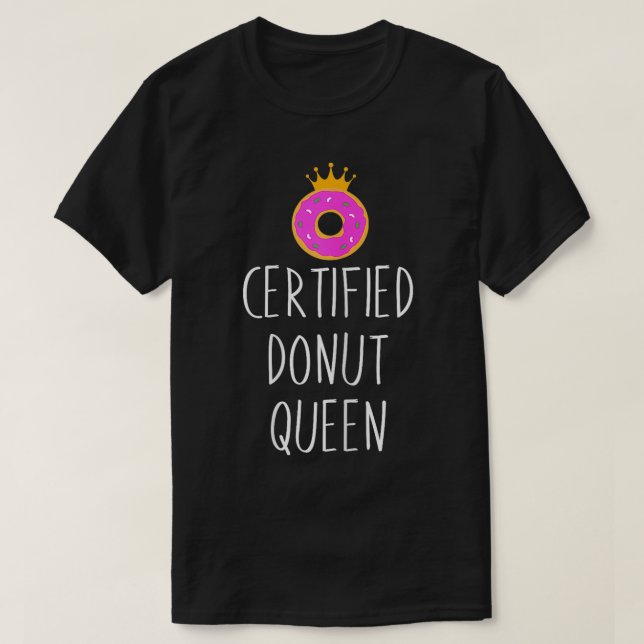 Camiseta Tampa da Comida da Rosquinha certificada com gráfi (Frente do Design)