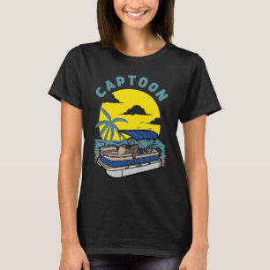 Camiseta Tampa de Barco Captoon Pontoon Tritoon Capitão Bar