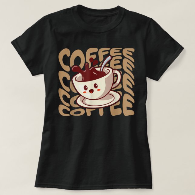 Camiseta Tampa do café (Frente do Design)