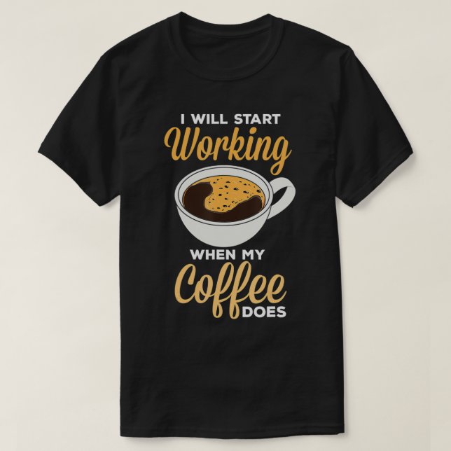 Camiseta Tampa do café (Frente do Design)