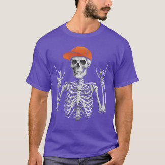 Camiseta Tampa Esqueleto Rocker Cap Skater Legal Halloween
