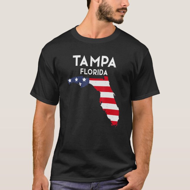 Camiseta Tampa Florida EUA State America Viagem Floridian (Frente)