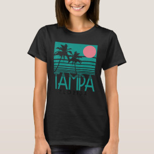 Camiseta Tampa Florida FL Palm Trees Surf Vintage Retro