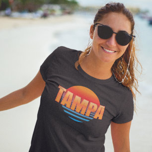 Camiseta Tampa Florida Retro Sunset T Shirt