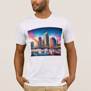 Camiseta Tampa Skyline Grafite Art