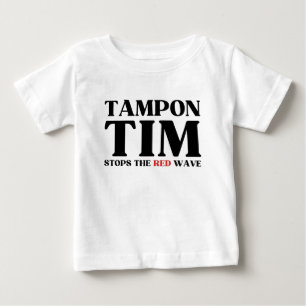 Camiseta Tampon Tim Will Pára A Onda Vermelha-Tim Walz 2024