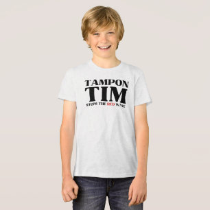 Camiseta Tampon Tim Will Pára A Onda Vermelha-Tim Walz 2024