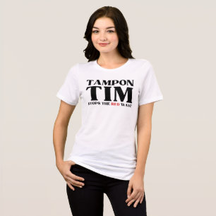 Camiseta Tampon Tim Will Pára A Onda Vermelha-Tim Walz 2024