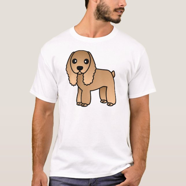 Camiseta Tan bonito/desenhos animados de creme de cocker (Frente)