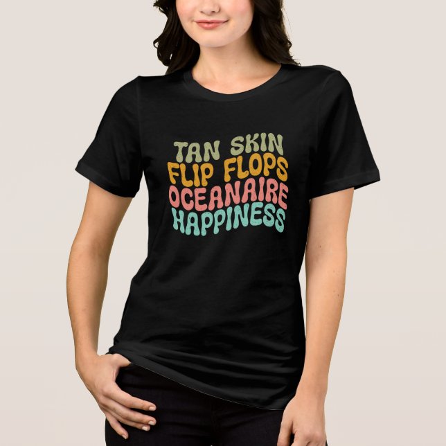 Camiseta Tan Skin, Chinelos (Frente)