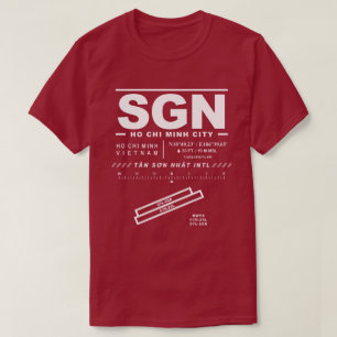 Camiseta Tan Son Nhat Aeroporto Internacional SGN