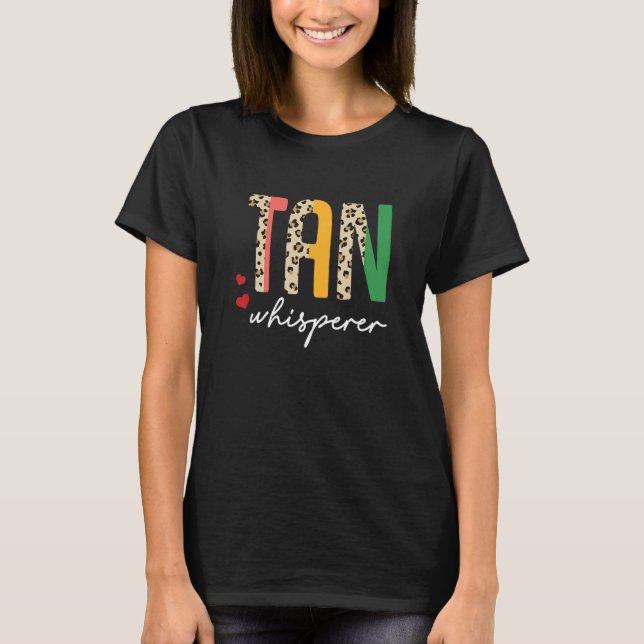Camiseta Tan Whisperer Tan Slayer Spray Tanning Tech Half L (Frente)