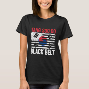Camiseta Tang Soo Do Black Belt Karate Fighter Coreano Mart