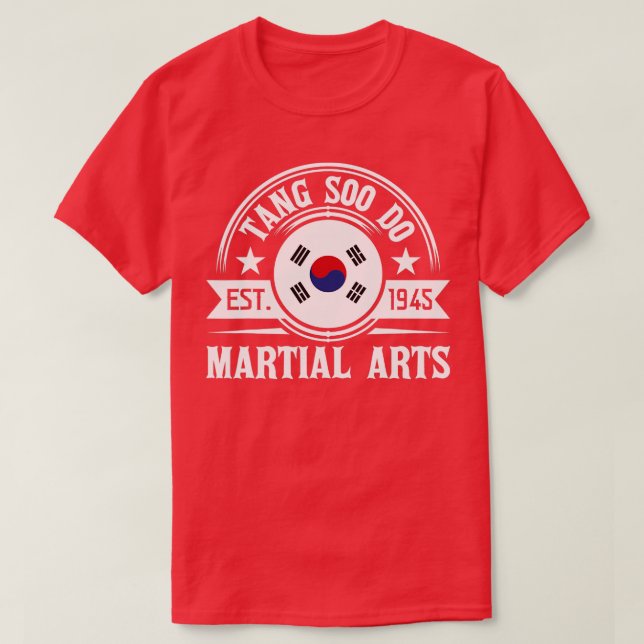Camiseta Tang Soo Do Taekwondo Artes Marciais Mistas MMA 1 (Frente do Design)