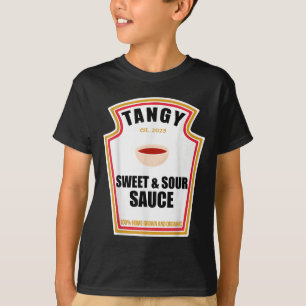 Camiseta Tangy Sweet E Sour Molce Comida De Lover Correspon