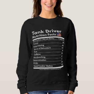 Camiseta Tank Driver Nutrition Facts Recansado Tanker Crewm
