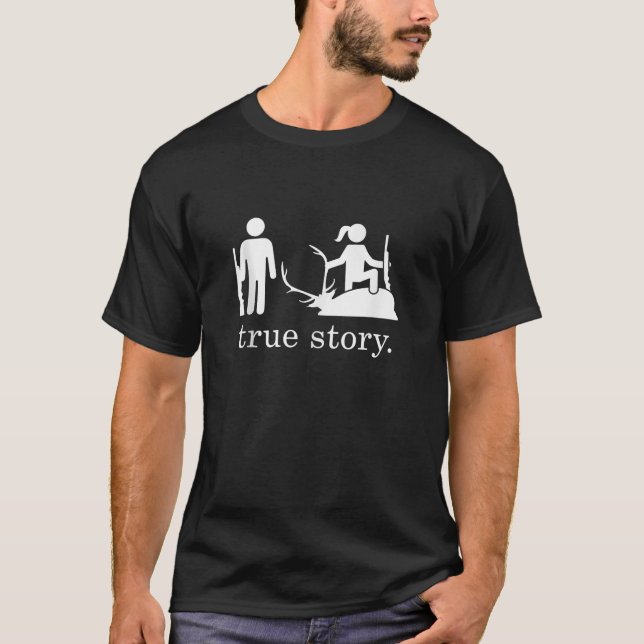 Camiseta Tanque de caça de histórias verdadeiro (Frente)