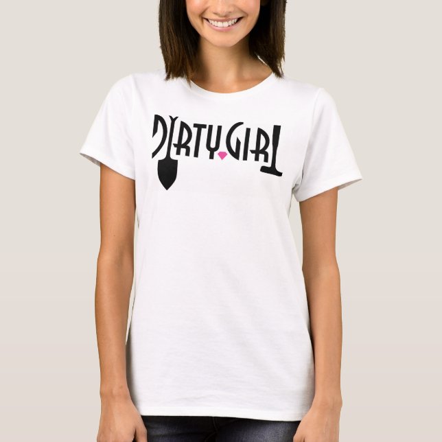 Camiseta Tanque de pulseira magra da Garota Suja (Frente)