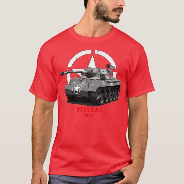 Camiseta Tanque militar M18 Hellcat WW2 (Frente)