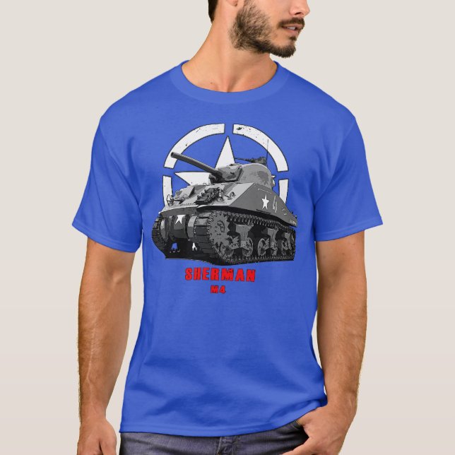 Camiseta Tanque militar M4 Sherman 2ª GM (Frente)