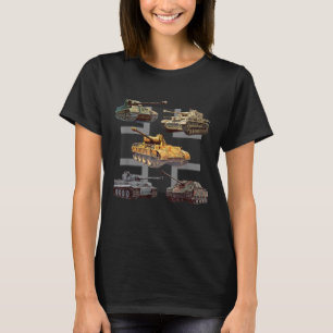 Camiseta Tanques alemães WW2 V Panther Jagdpanther Tiger 1