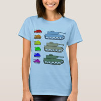 Tanques de exército de néon - pop art