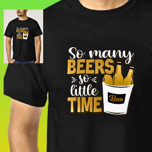 Camiseta Tantas Cervejas Tão Pouco Tempo Garrafas de Cervej