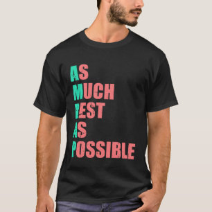 Camiseta Tanto Descanso Quanto Possível AMRAP Tendência 3