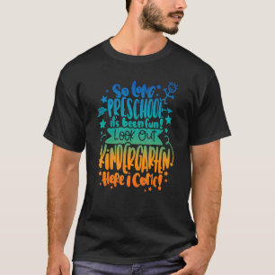 Camiseta Tanto Tempo Na Pré-Escola Olhar Para O Jardim De I