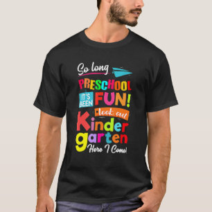Camiseta Tanto Tempo Na Pré-Escola Olhar Para O Jardim De I