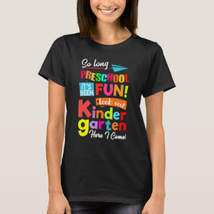 Camiseta Tanto Tempo Na Pré-Escola Olhar Para O Jardim De I