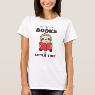 Camiseta Tantos Livros Tão Pouco Tempo Lendo Livro