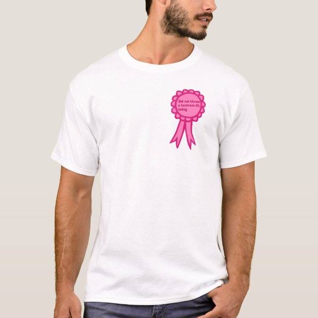Camiseta Tantrum Fit Pink Award Ribbon (Frente)