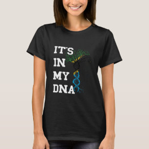 Camiseta Tanzânia Árvore Está No Meu DNA Orgulho Tanzaniano
