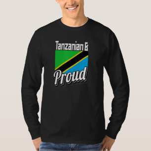 Camiseta Tanzânia e orgulho com o amor da bandeira tanzania