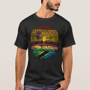 Camiseta Tanzânia Espanha espanhola Raízes da Árvore da Tan