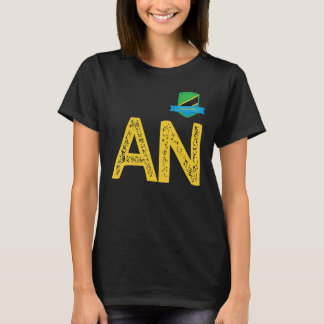 Camiseta Tanzânia Human-Flag Group - Letra A e N Tanzânia