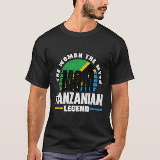 Camiseta Tanzânia Tanzânia Bandeira Mãe