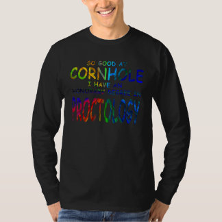 Camiseta Tão bom na Cornhole que tenho um diploma honorário