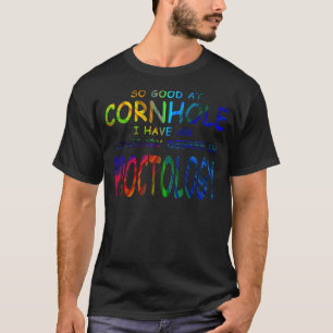 Camiseta Tão bom na Cornhole que tenho um diploma honorário